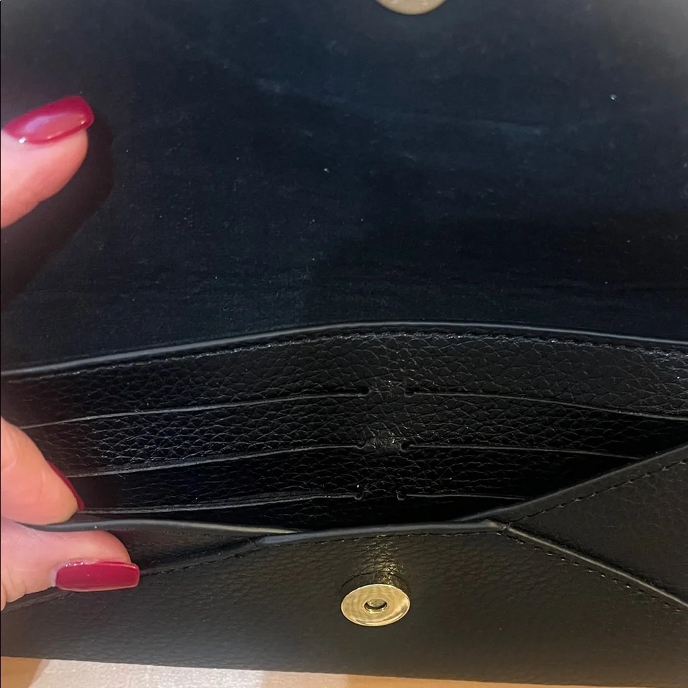 Black Women's Clutch Wallet - Picture 3 of 3